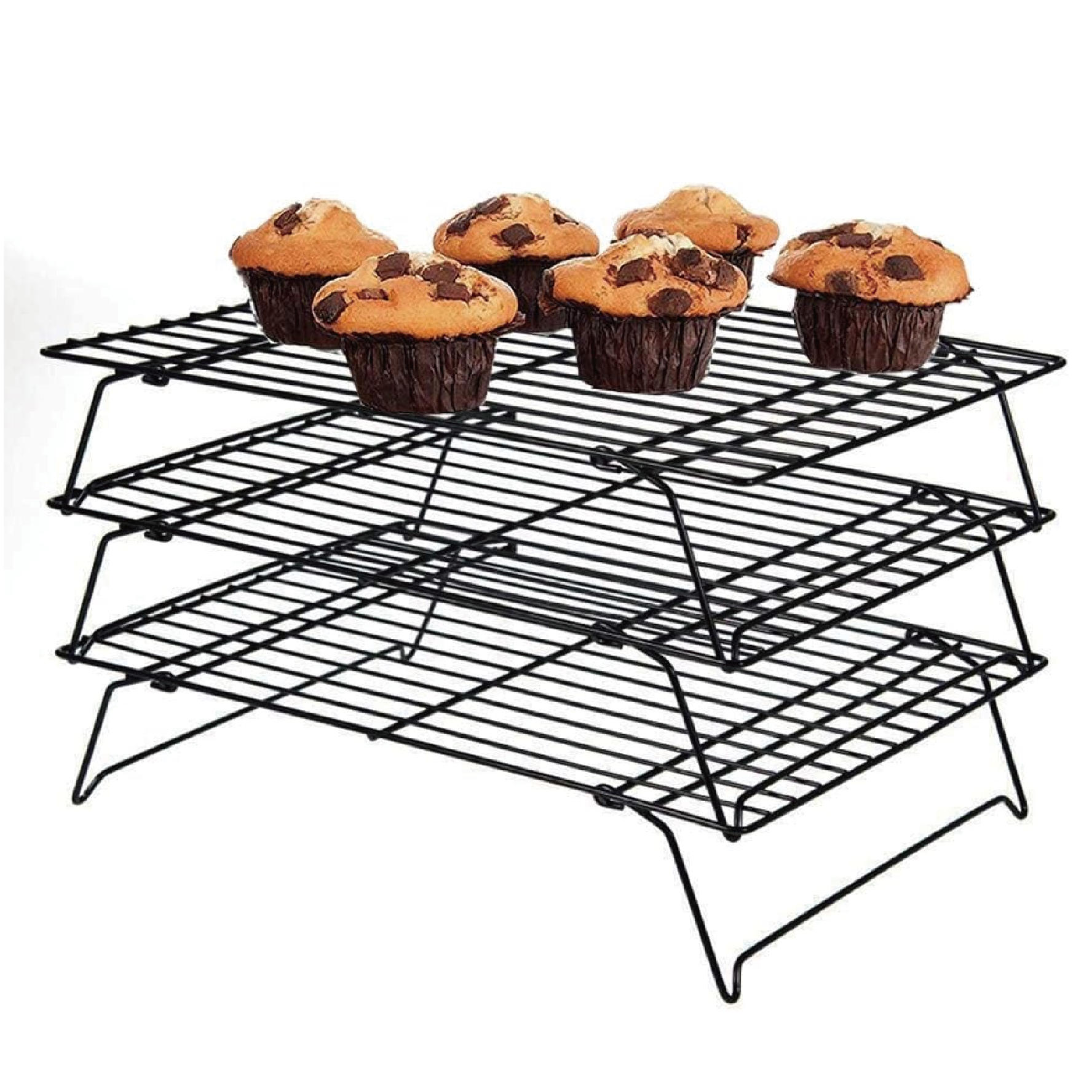 Kitchen Baking Products - 3-Tier Cooling Racks, Stackable Baking Rack