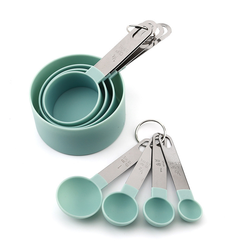 8PCS Measuring Cups Spoons Set - Kitchen Q ulasan dan harga