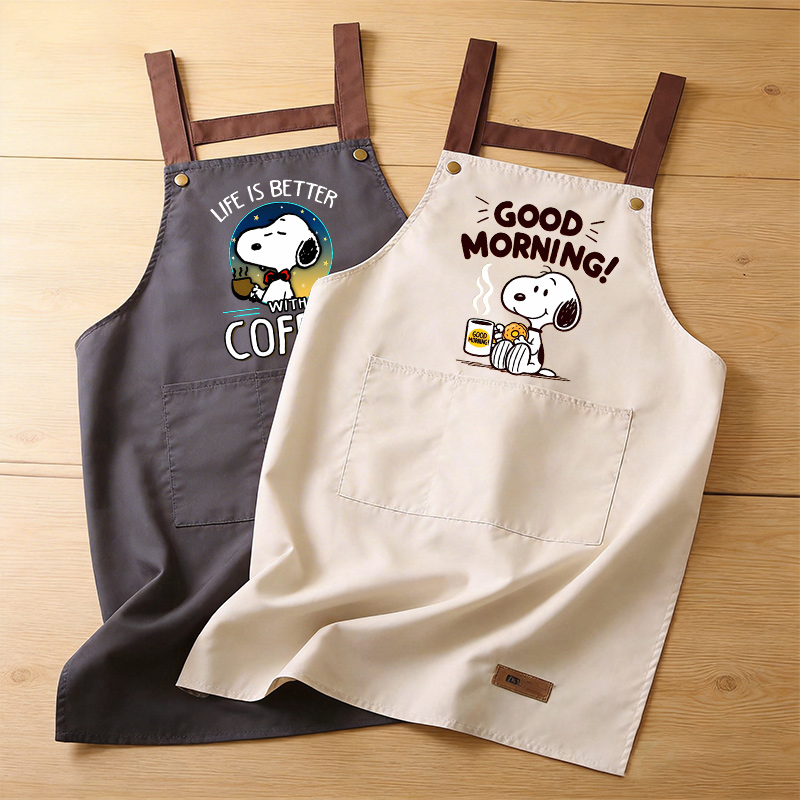 Snoopys Cooking Apron Men Wome - Kitchen Q ulasan dan harga