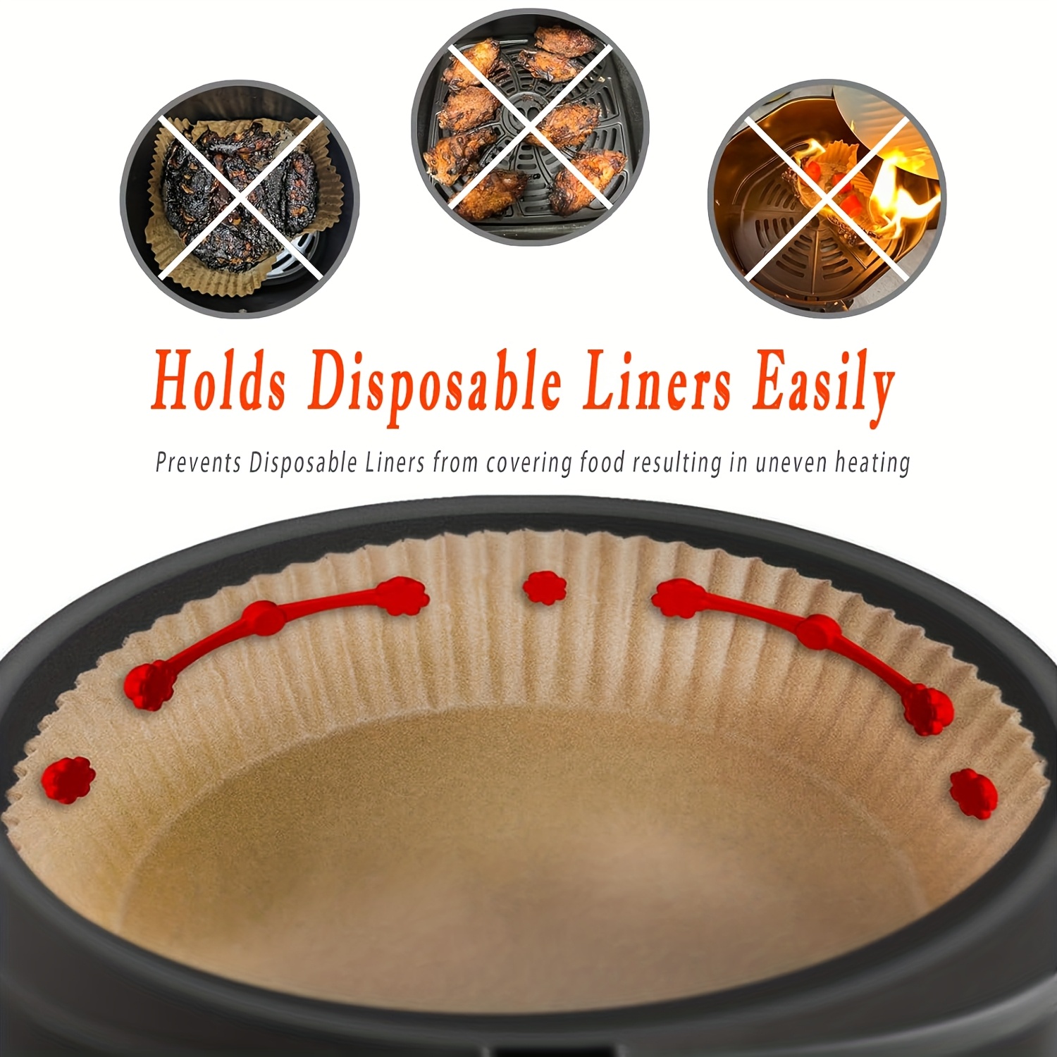 1/2Set Air Fryer Magnet Silico - Kitchen Baking Paper ulasan dan harga