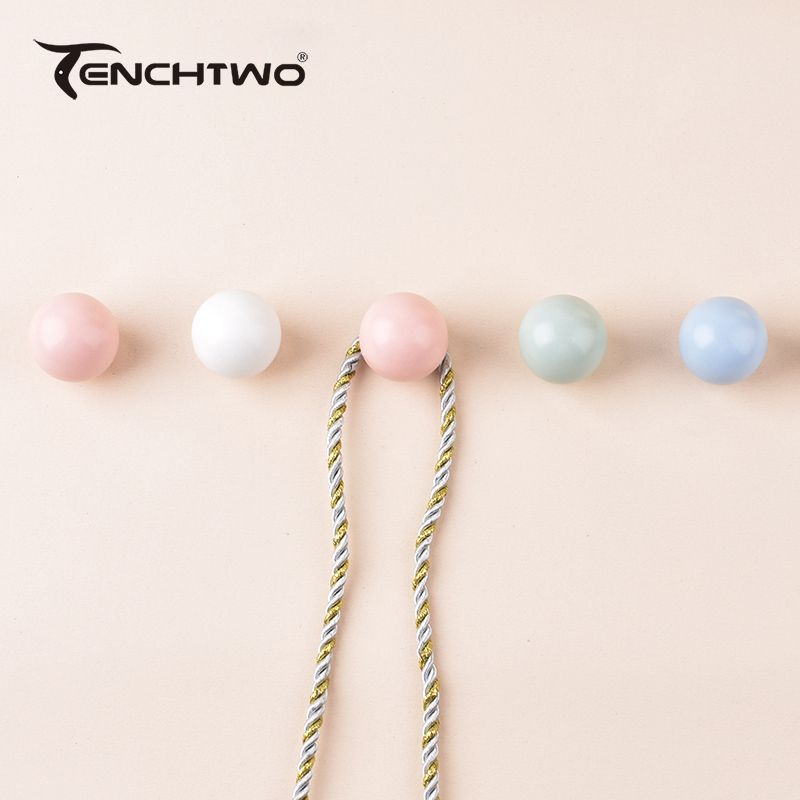 Round Ceramic Hook Clothes Han - Kitchen Q ulasan dan harga