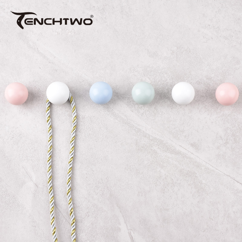 Round Ceramic Hook Clothes Han - Kitchen Q ulasan dan harga
