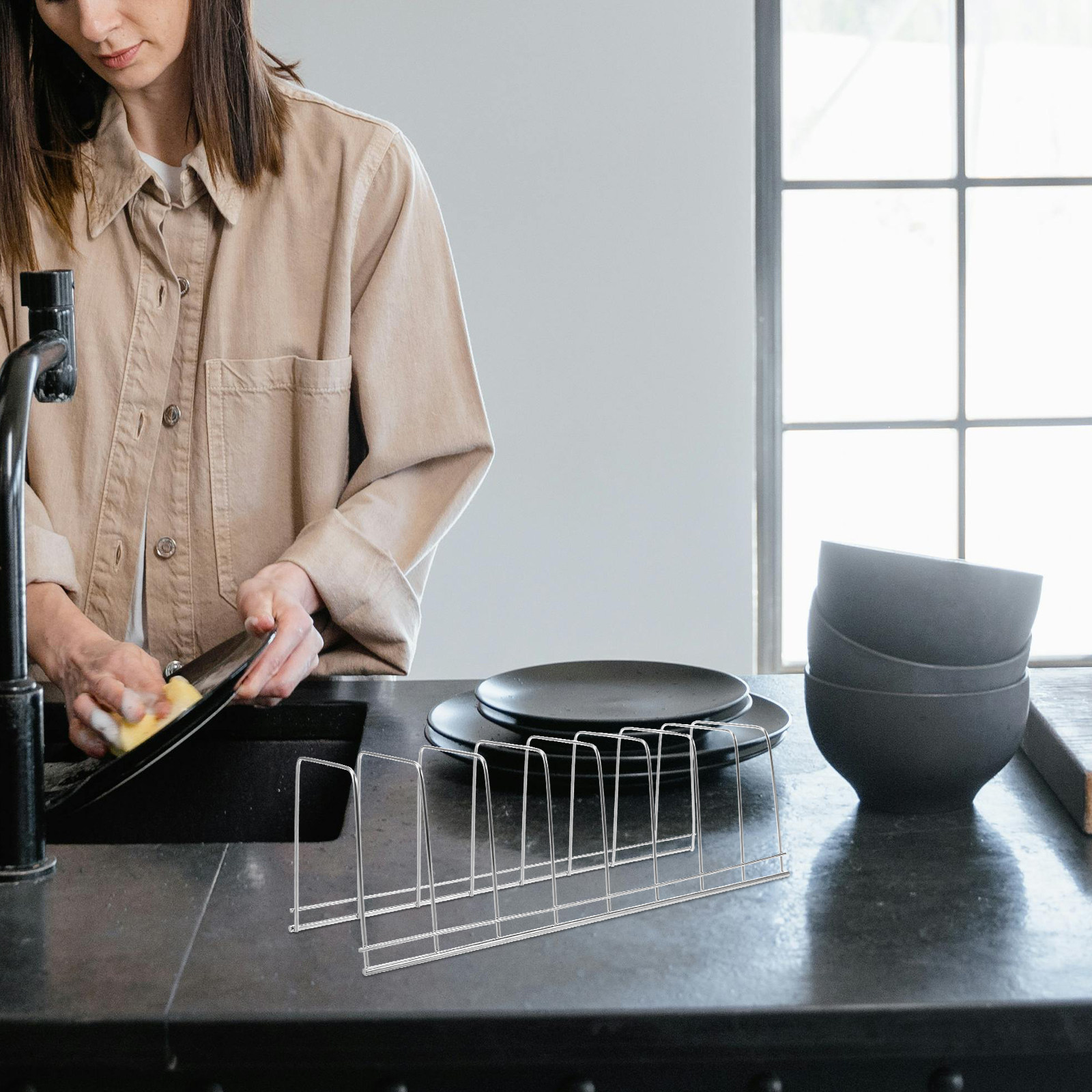 Premium Stainless Steel Dish D - Kitchen Baking Tray Rack ulasan dan harga