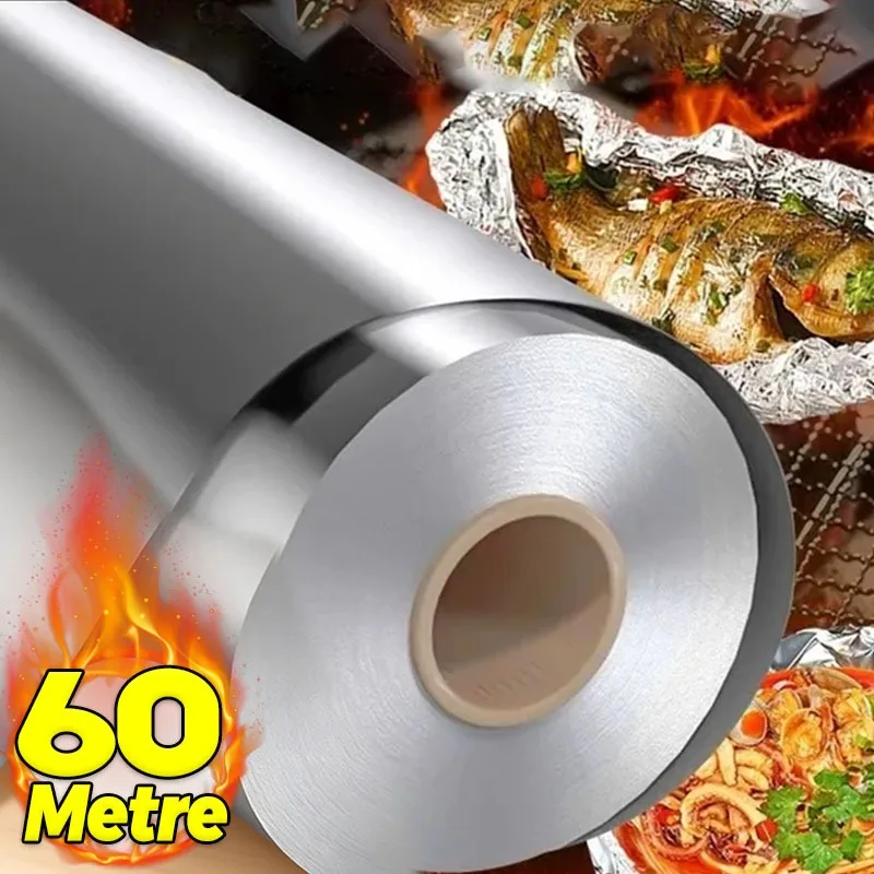 Aluminum Foil Roll Disposable  - Kitchen Baking Paper ulasan dan harga