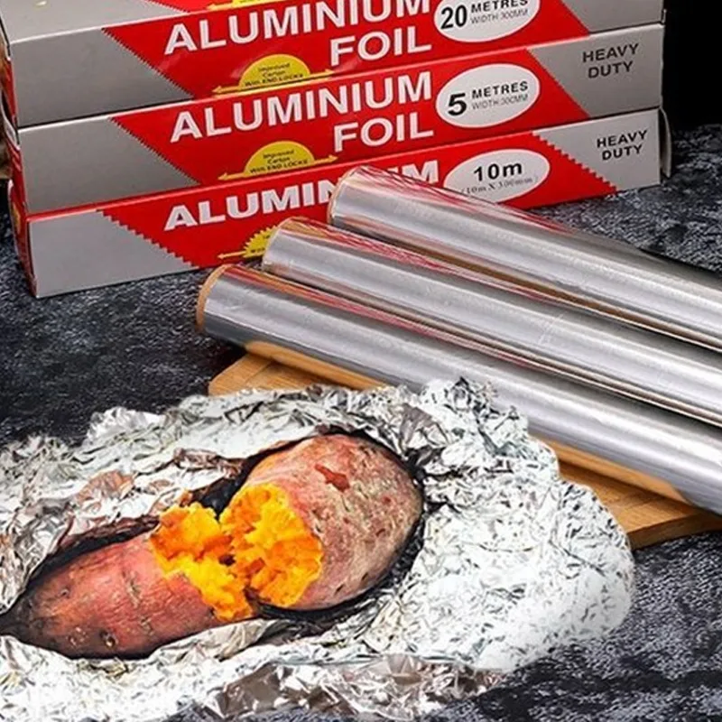 Aluminum Foil Roll Disposable  - Kitchen Baking Paper ulasan dan harga