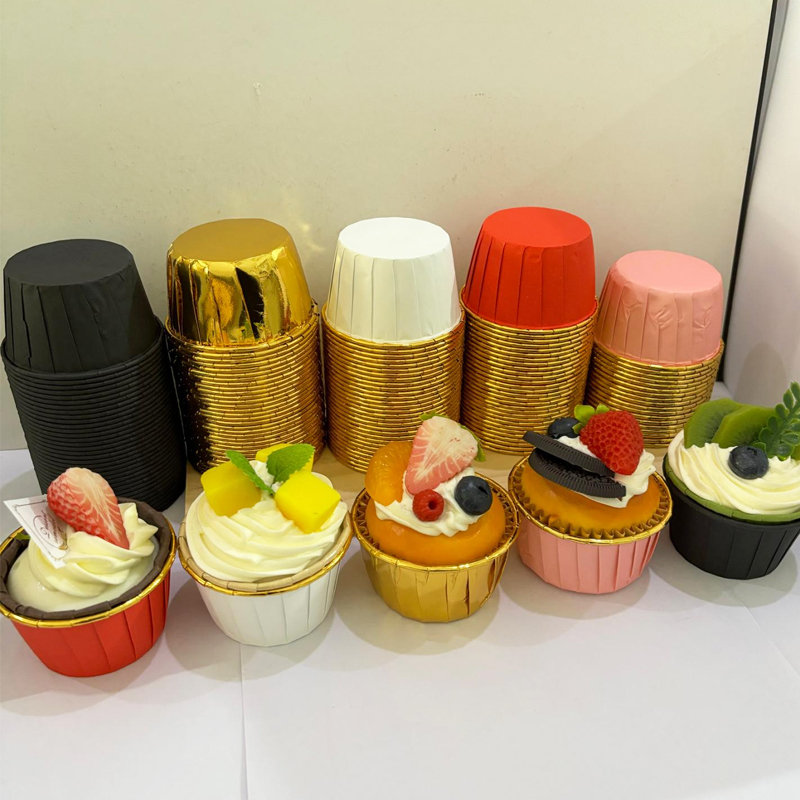 25Pcs Rolled Edge Cake Cups, W - Kitchen Baking Paper ulasan dan harga