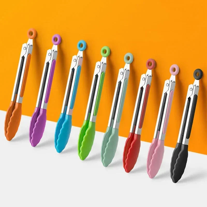 7 Inch Non-Slip Food Tongs Cre - Kitchen Q ulasan dan harga