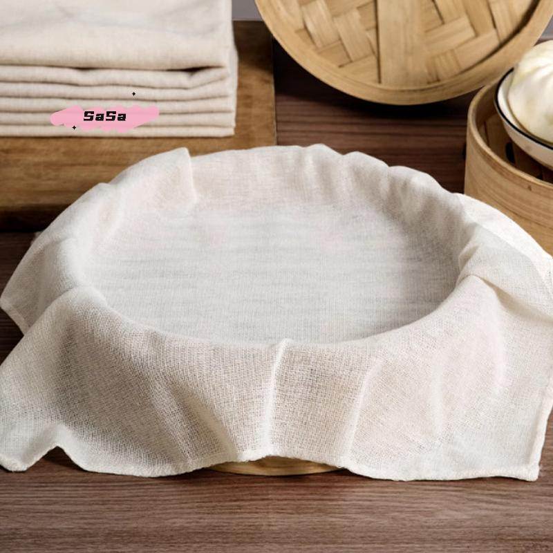 3Pcs Pure Cotton Steamer Cloth - Kitchen Baking Drawer ulasan dan harga