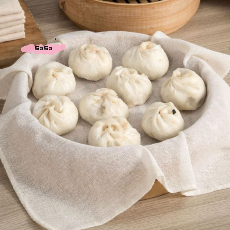 3Pcs Pure Cotton Steamer Cloth - Kitchen Baking Drawer ulasan dan harga