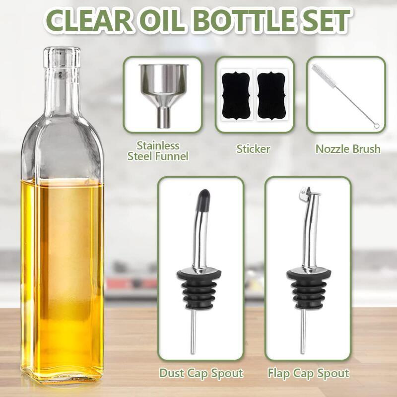 Kitchen Glass Oil Vinegar Disp - Kitchen Glass Baking Set ulasan dan harga