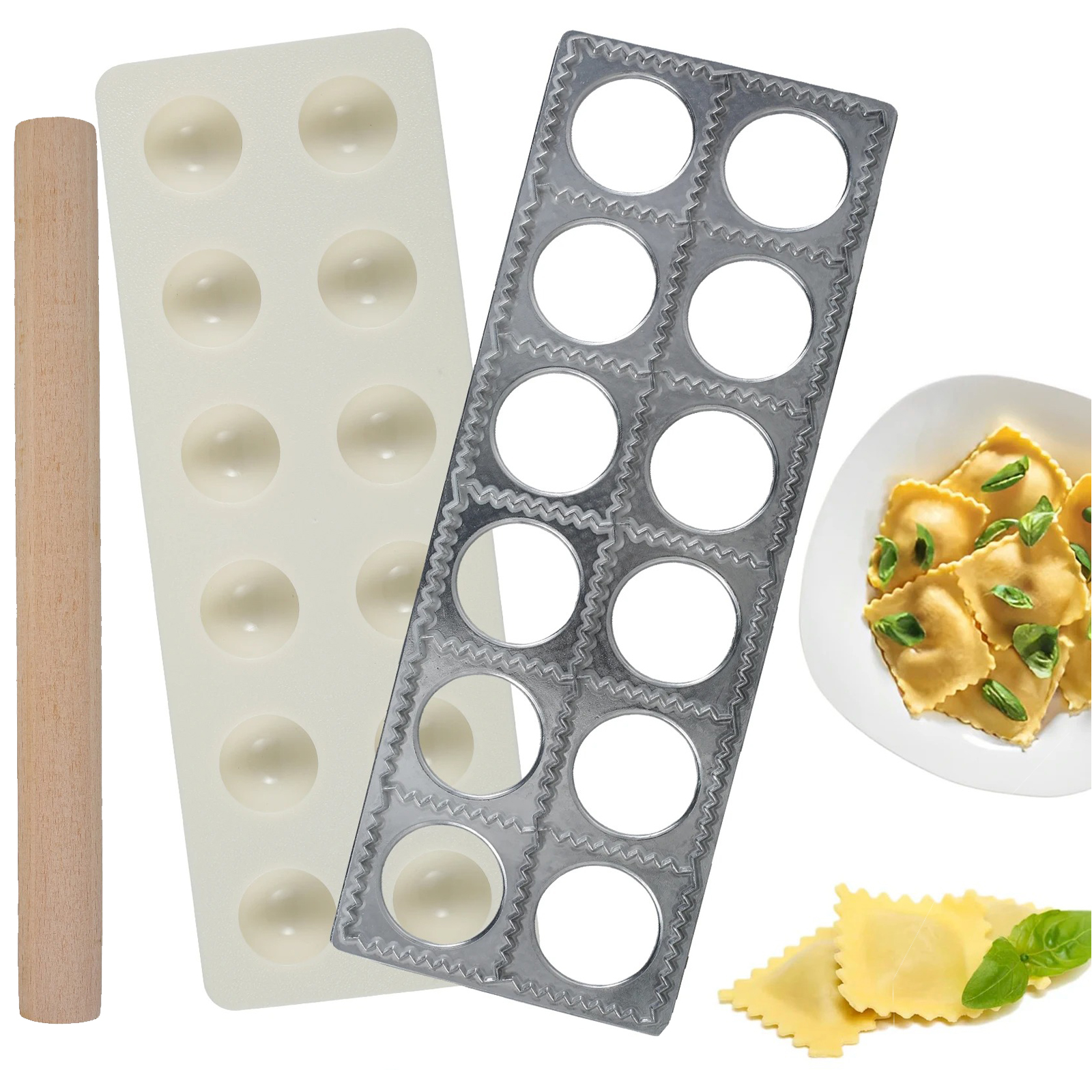 Dumpling Mold 12 Holes Ravioli - Kitchen Q ulasan dan harga