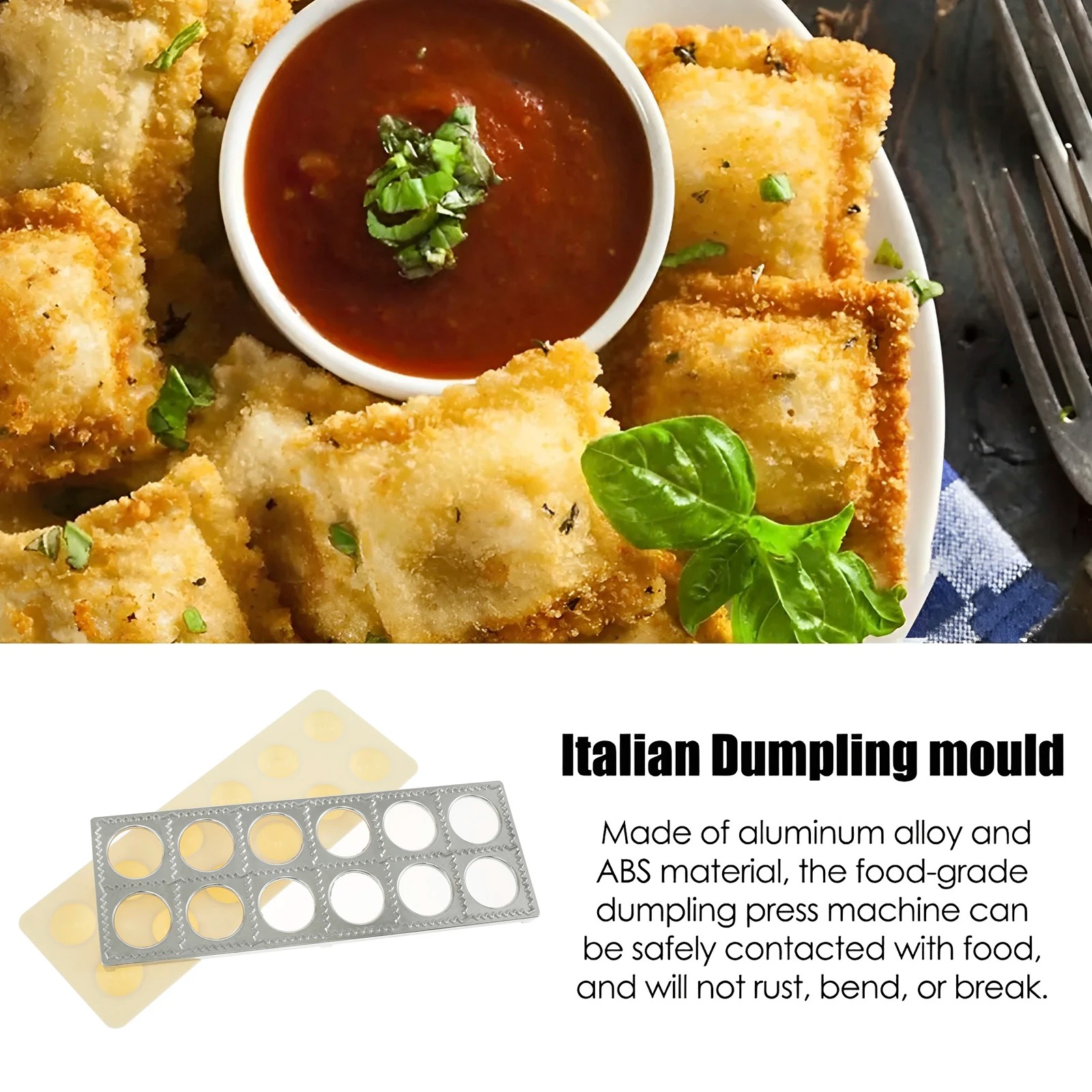 Dumpling Mold 12 Holes Ravioli - Kitchen Q ulasan dan harga