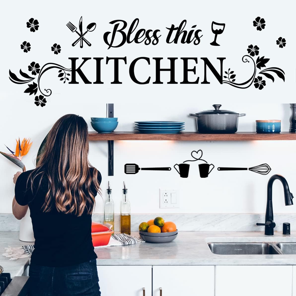 Bless This Kitchen Wall Decal  - Kitchen Baking Paper ulasan dan harga