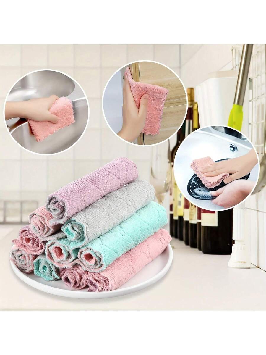 10pcs Kitchen Towels Set Dishc - Kitchen Baking ulasan dan harga