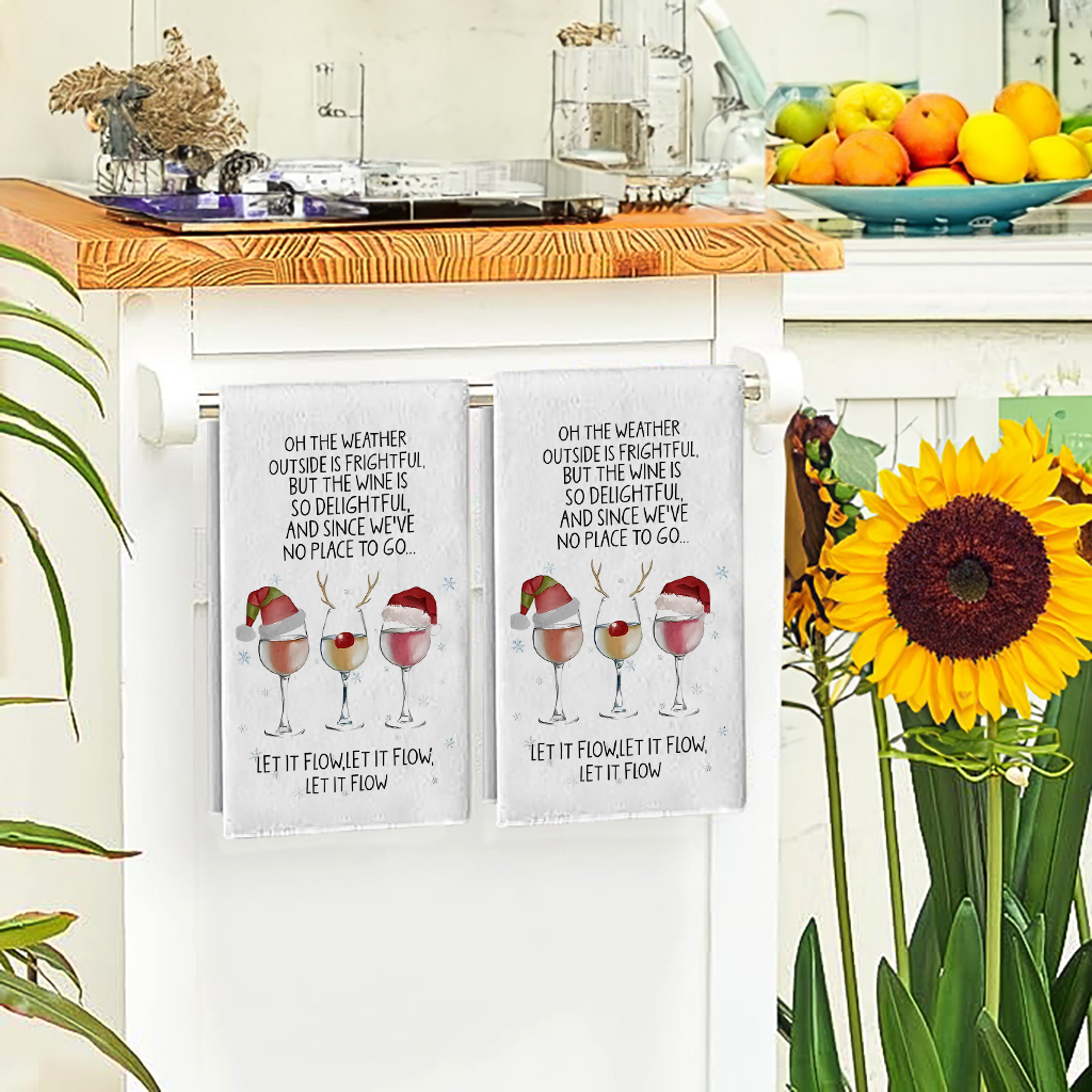 2Pcs, Christmas Wine Glass Cre - Kitchen Glass Baking Set ulasan dan harga