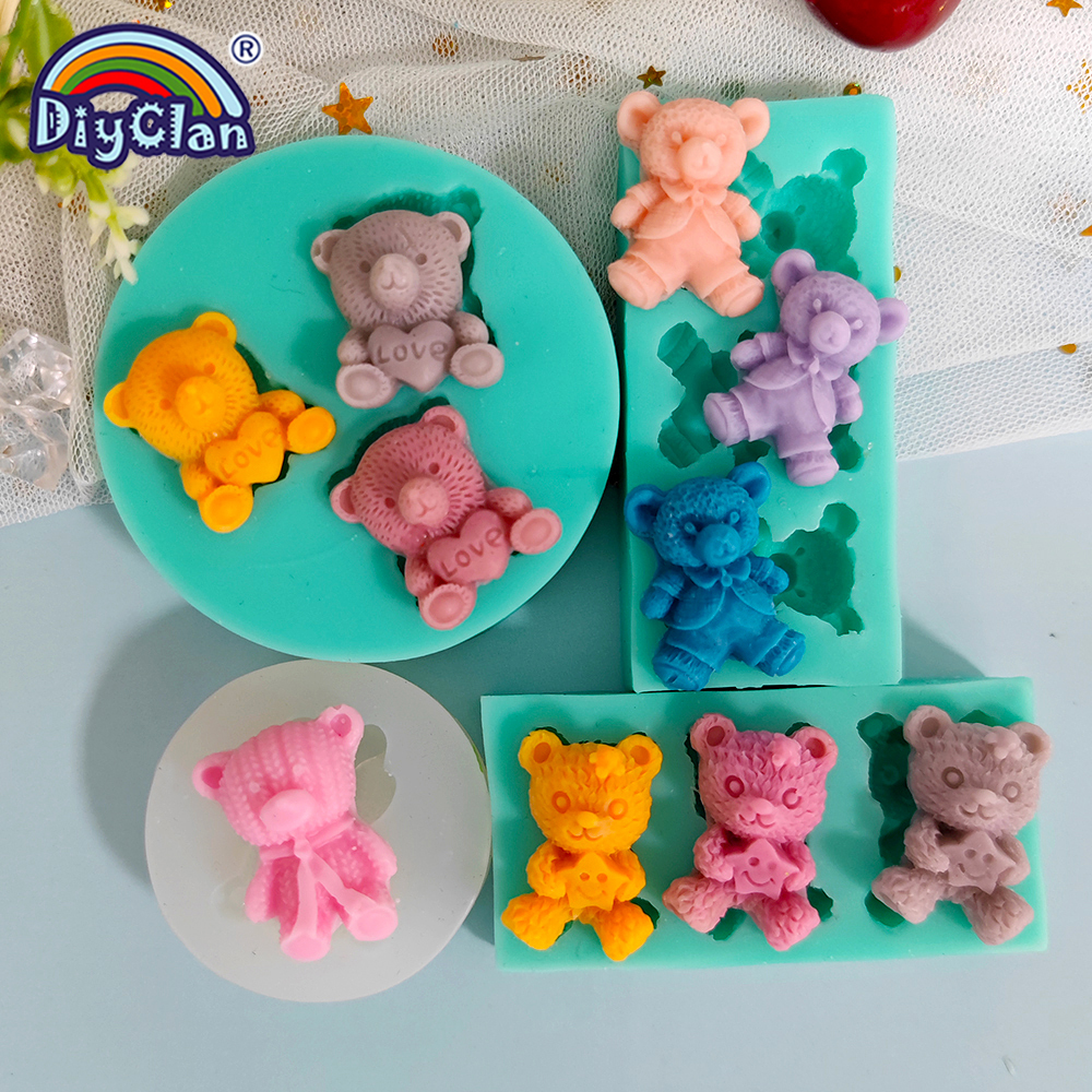 Cute Mini Bear Silicone Mold F - Kitchen Baking Products ulasan dan harga