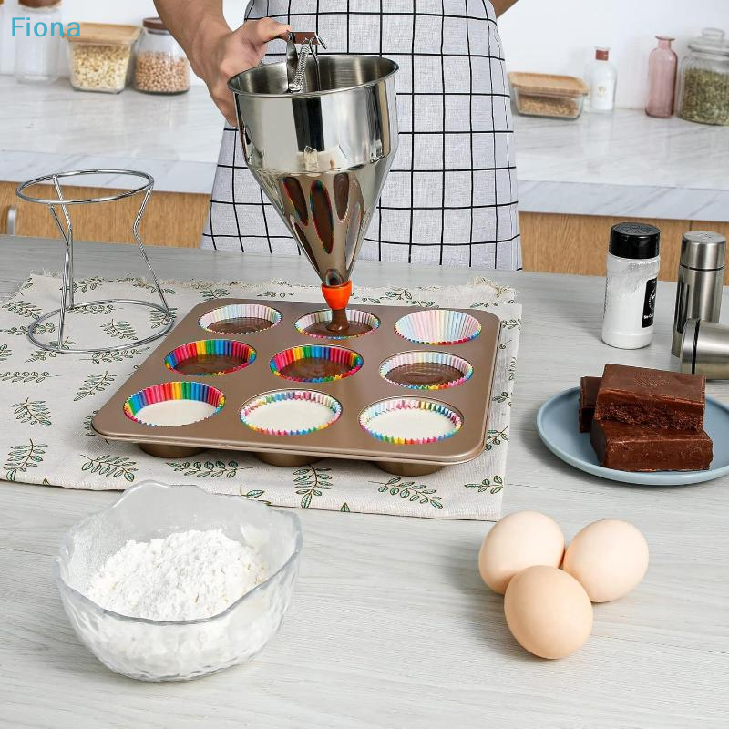 ✔Stainless Steel Funnel Dispen - Kitchen Baking Tray Rack ulasan dan harga
