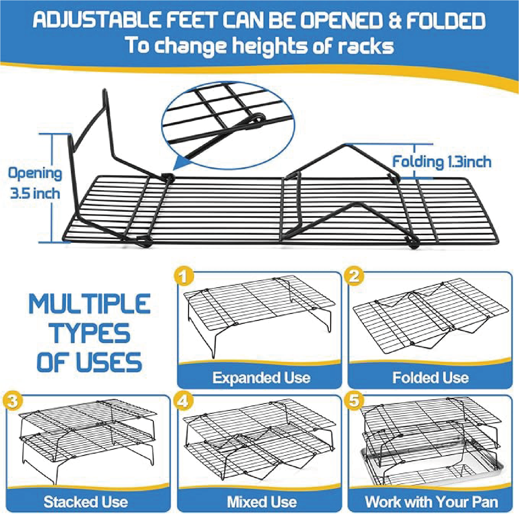 3-Tier Cooling Racks, Stackabl - Kitchen Baking Products ulasan dan harga