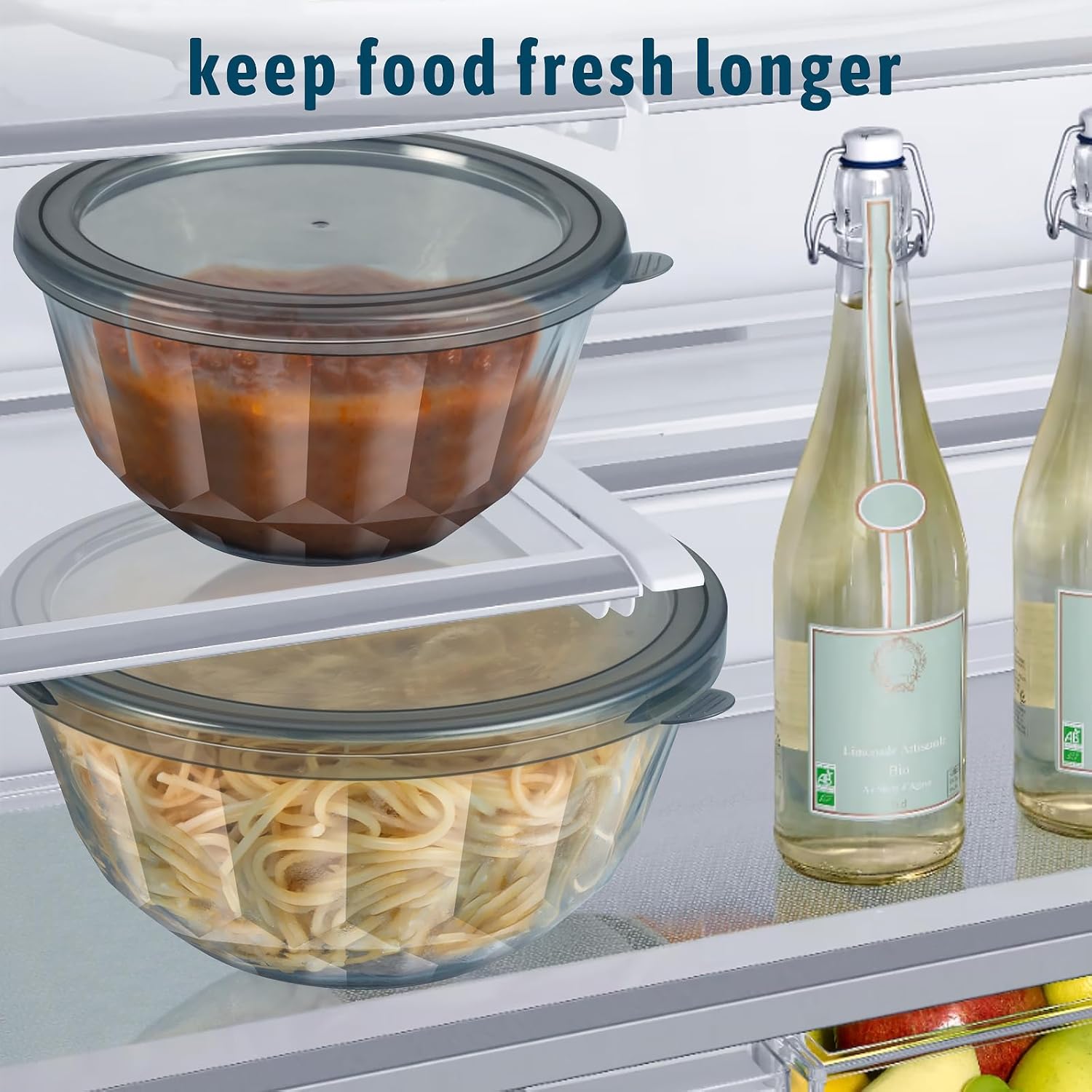 Glass Mixing Bowls with Airtig - Kitchen Glass Baking Set ulasan dan harga