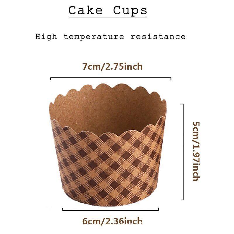 50Pcs/Pack Cupcake Paper Cups  - Kitchen Baking Paper ulasan dan harga