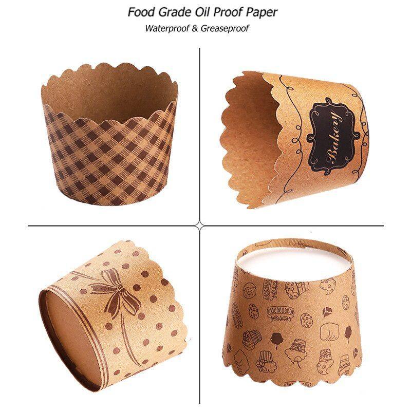 50Pcs/Pack Cupcake Paper Cups  - Kitchen Baking Paper ulasan dan harga