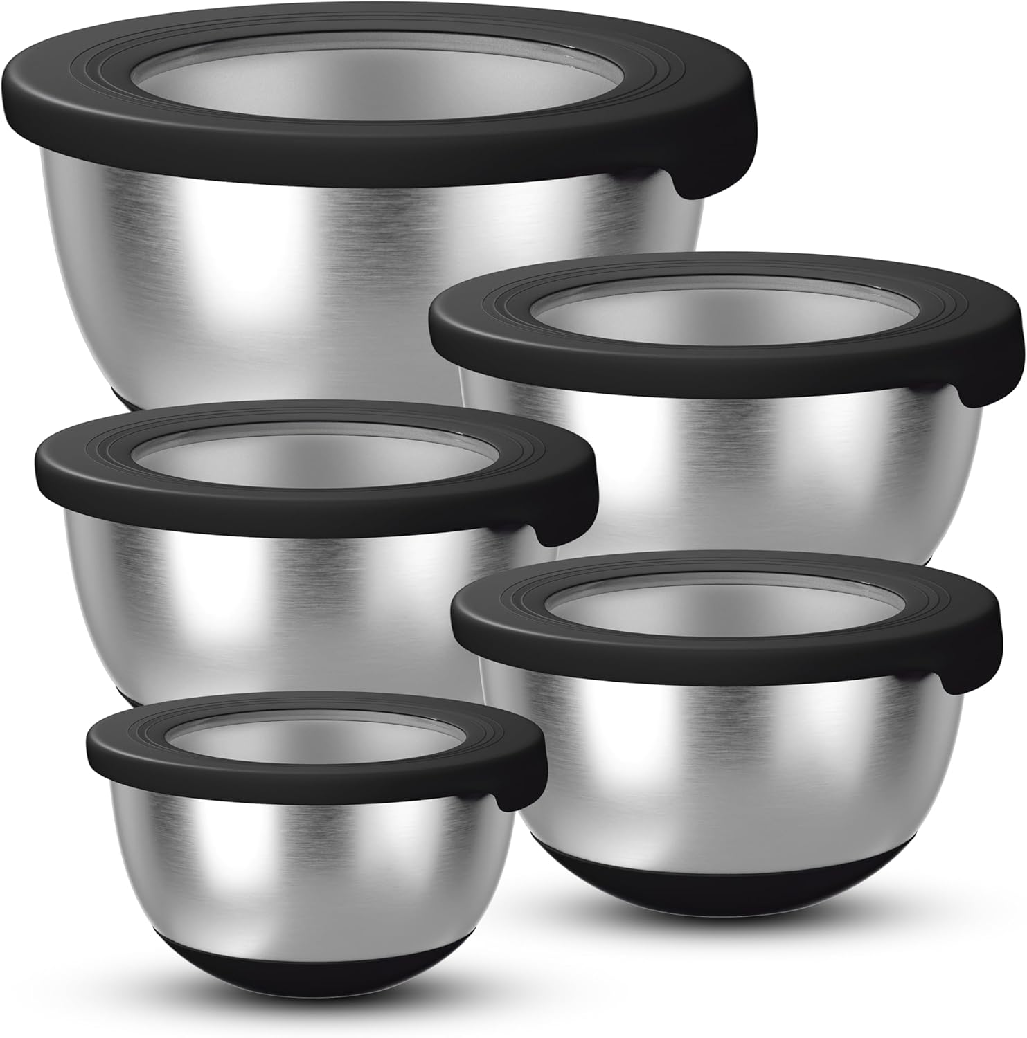 Stainless Steel Mixing Bowls w - Kitchen Baking Products ulasan dan harga