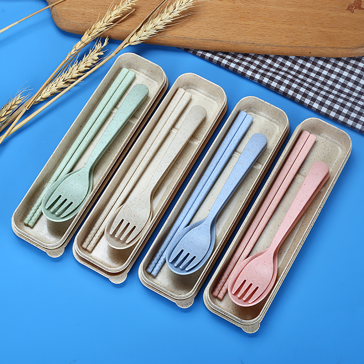 Fork Spoon Chopsticks Bowls Cu - Kitchen Baking Utensil Set ulasan dan harga