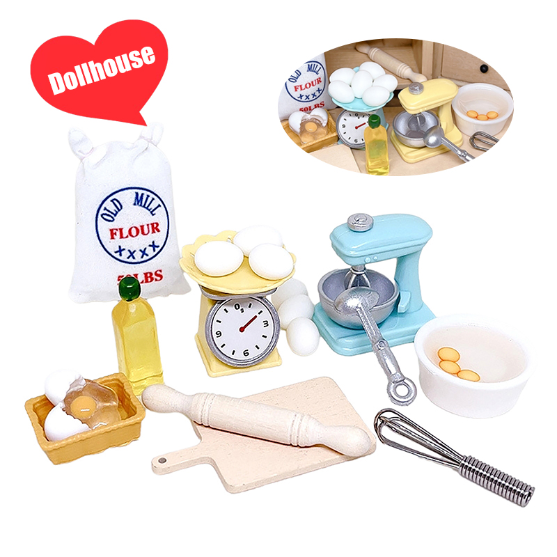 1Set 1:12 Dollhouse Miniature  - Kitchen Baking ulasan dan harga