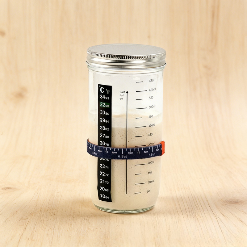 Food Storage Jar Kit  Sourdoug - Kitchen Glass Baking Set ulasan dan harga
