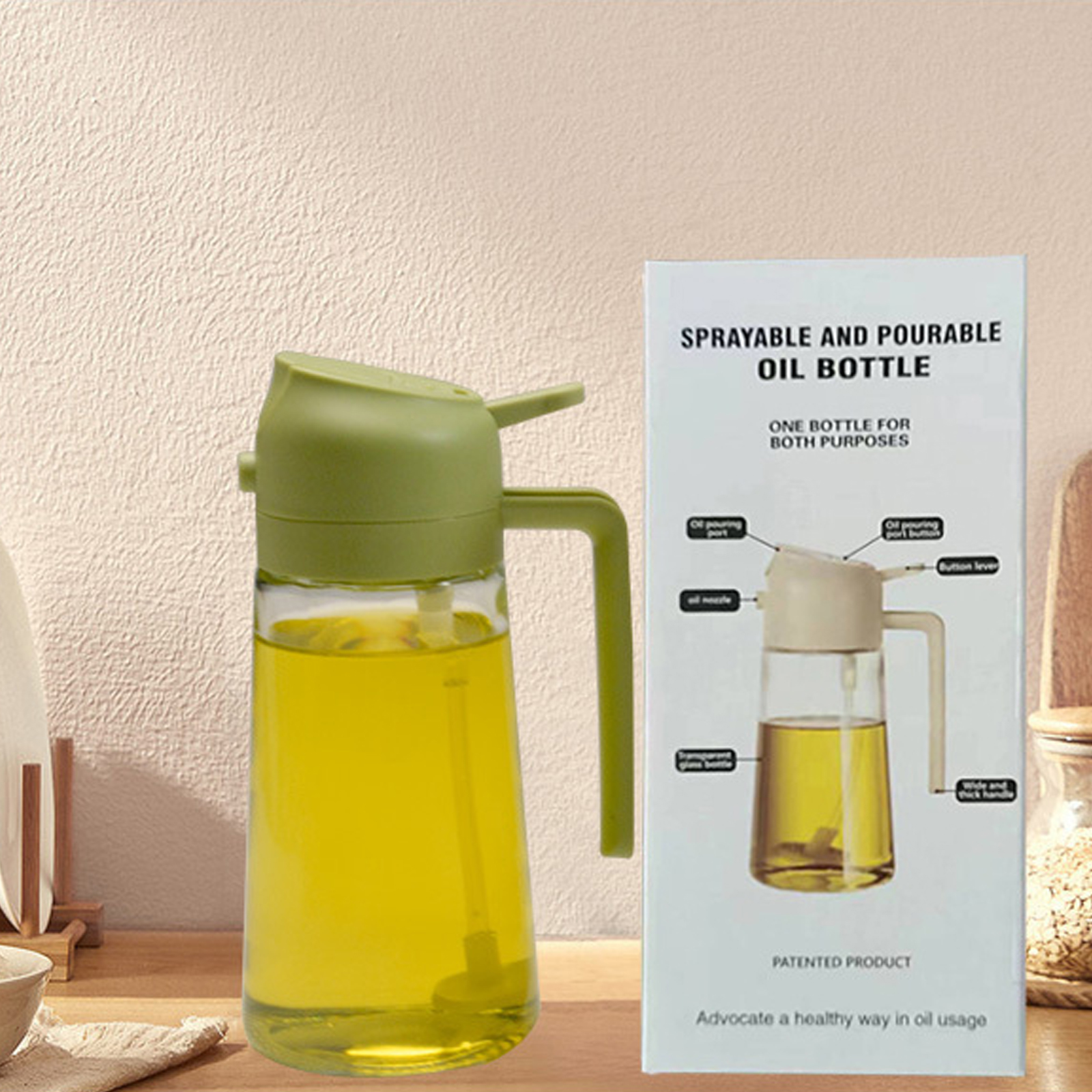 2-in-1 Glass Oil Sprayer For C - Kitchen Glass Baking Set ulasan dan harga
