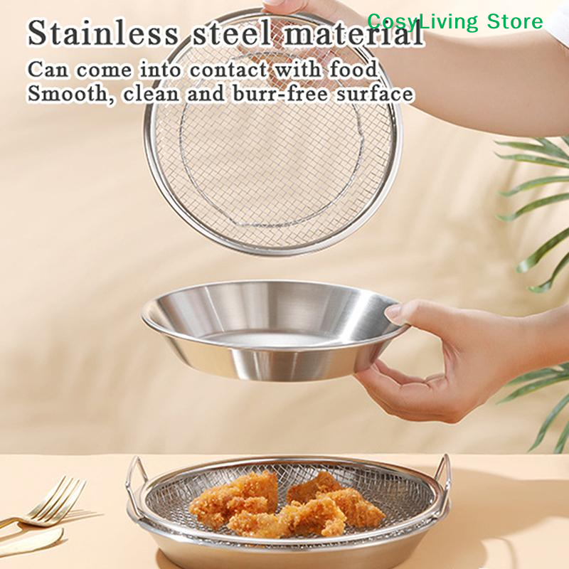 [CL]Stainless Steel Drain Tray - Kitchen Baking Tray Rack ulasan dan harga