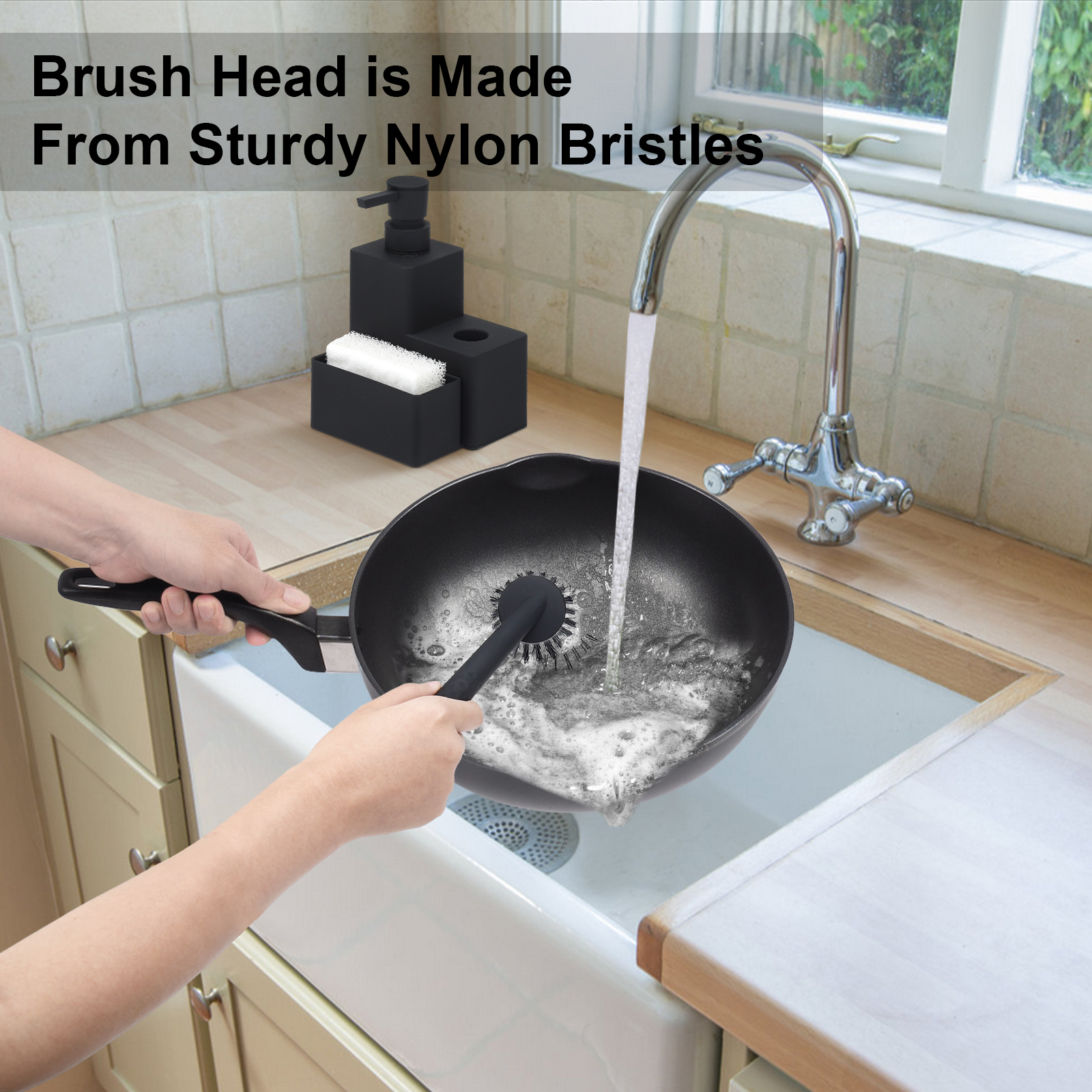 Modern Square Dish Soap Dispen - Kitchen Baking Utensil Set ulasan dan harga