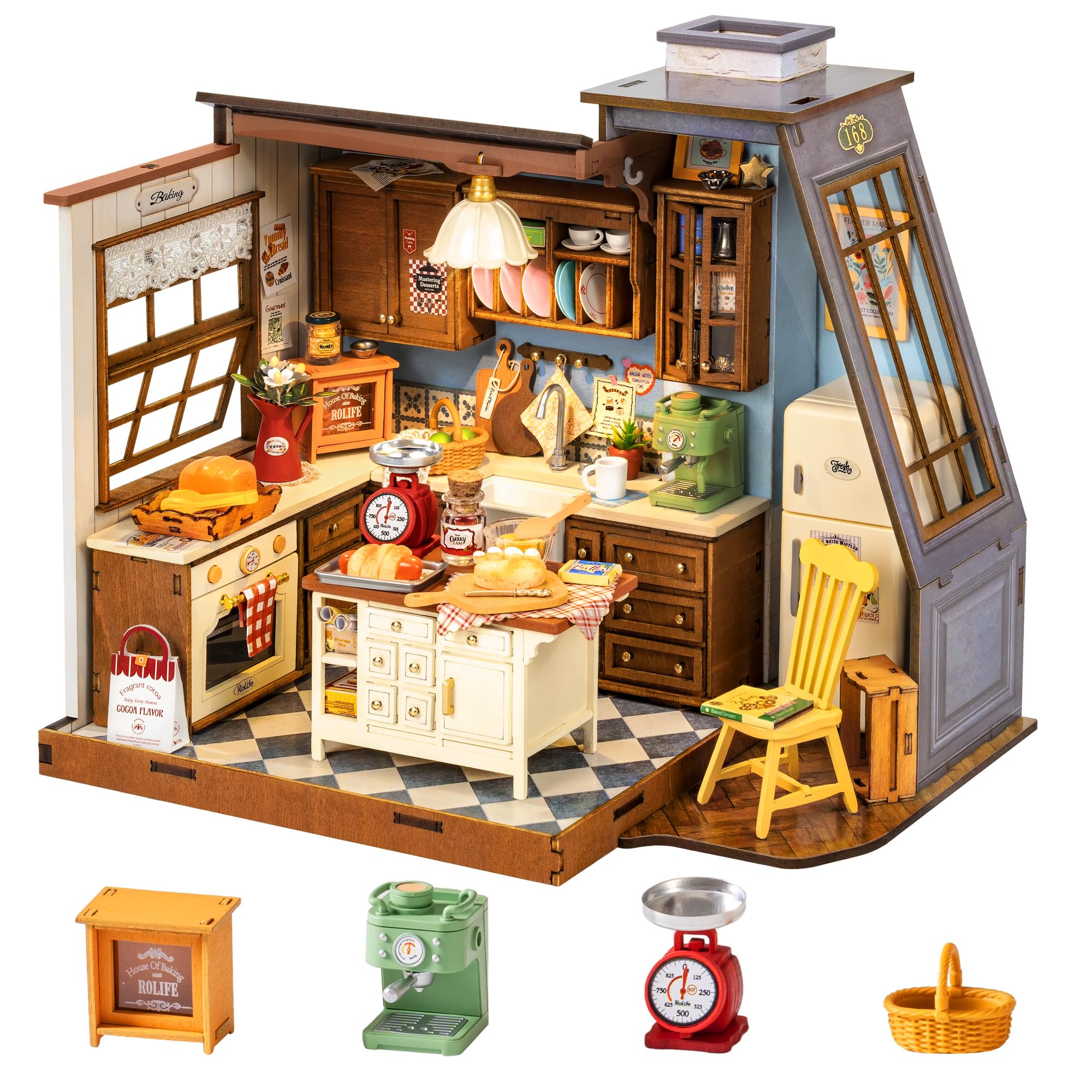 Rolife DIY Miniature House Kit - Baking Kitchen Rolife ulasan dan harga