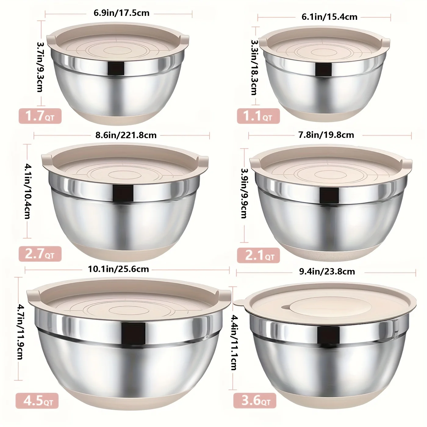 Set of Mixing Bowls Made of St - Kitchen Glass Baking Set ulasan dan harga