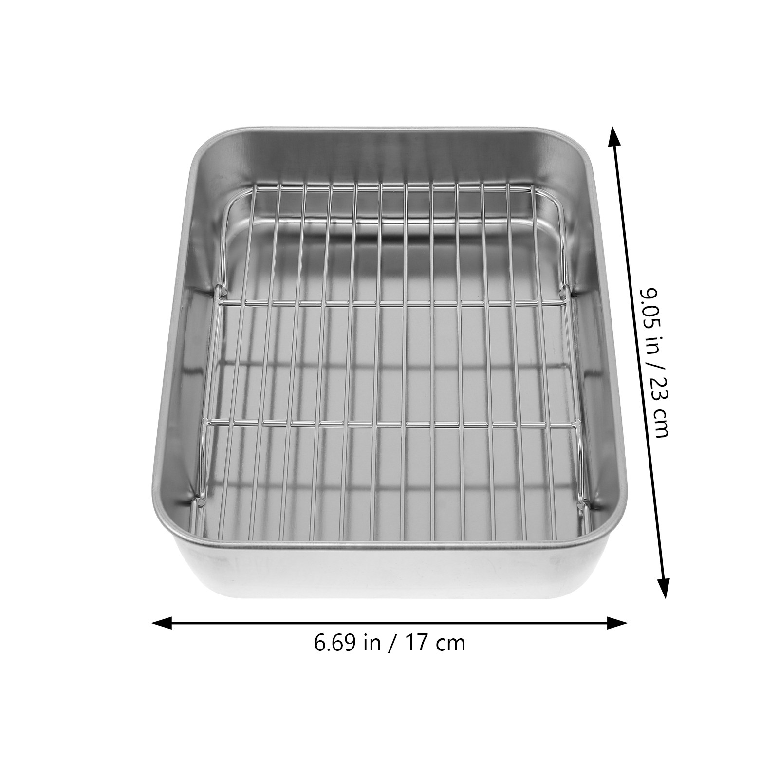 1Set Bbq Baking Tray Stainless - Kitchen Baking Tray Rack ulasan dan harga