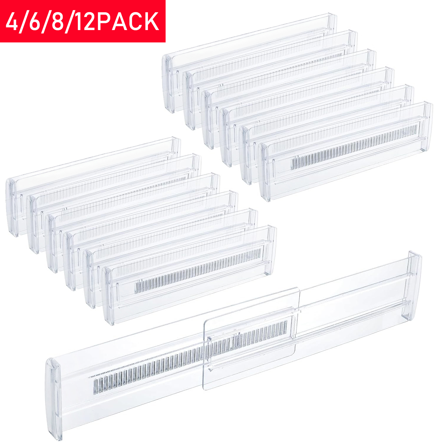 4/6/8/12 Pack Expandable Drawe - Kitchen Utensils ulasan dan harga