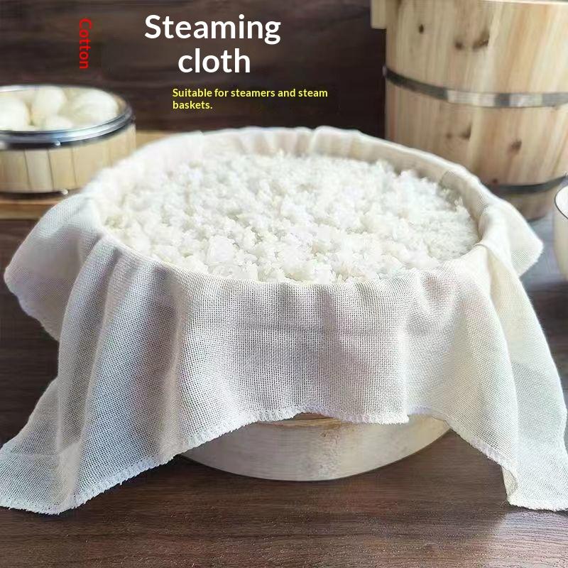 3Pcs Pure Cotton Steamer Cloth - Kitchen Baking Drawer ulasan dan harga