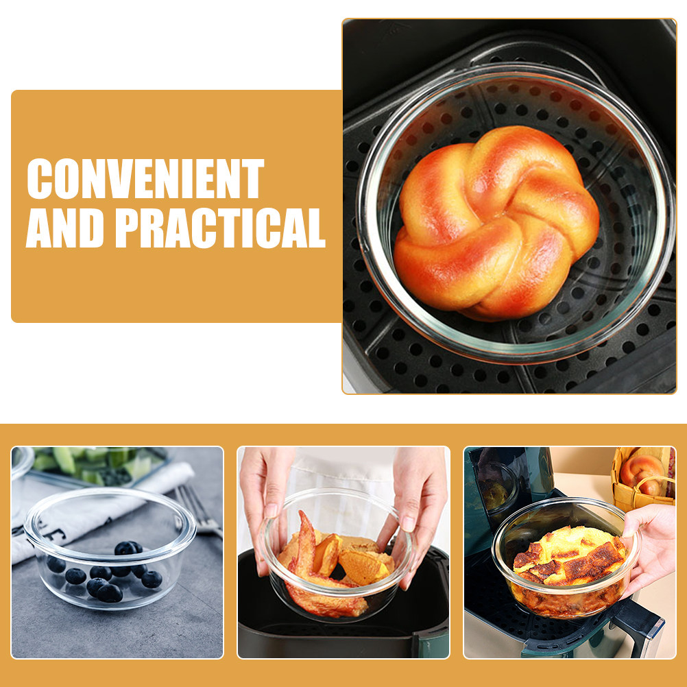 2Pcs Tempered Glass Mixing Bow - Kitchen Glass Baking Set ulasan dan harga