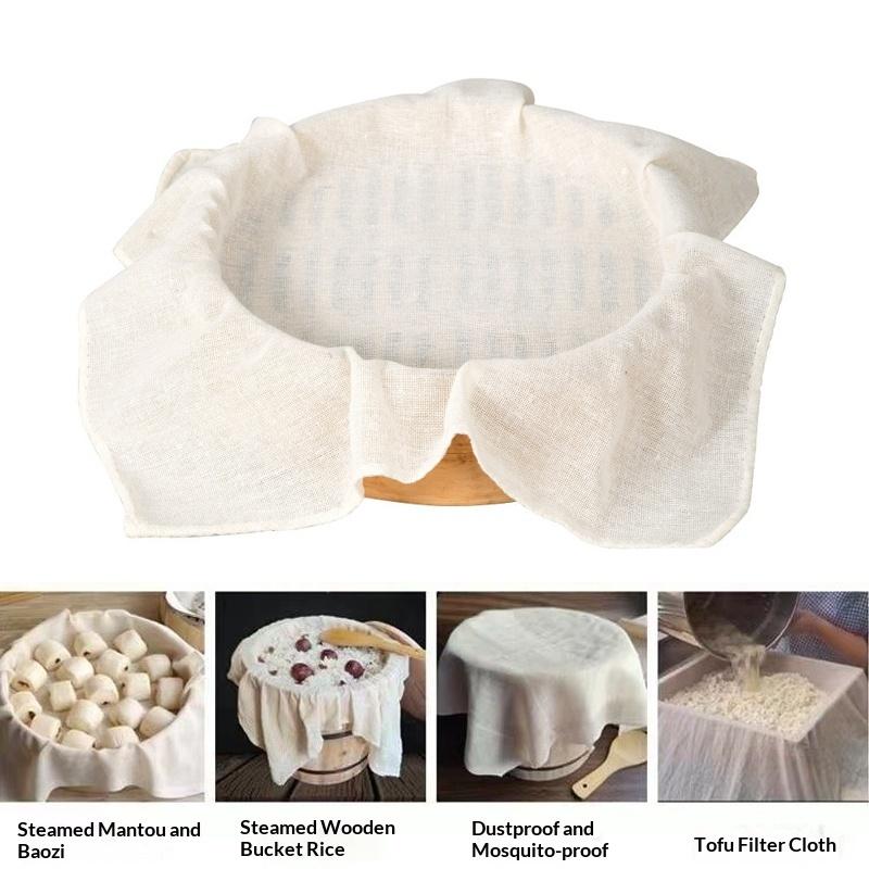 3Pcs 40/60CM Pure Cotton Steam - Kitchen Baking Drawer ulasan dan harga